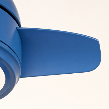 Blue Compact Ceiling Fan with Light - FAN930-03