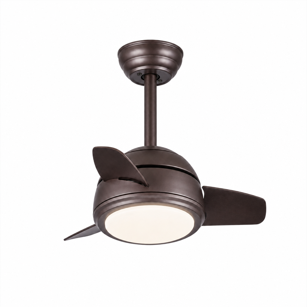 
Brown Compact Ceiling Fan with Light - FAN930-05